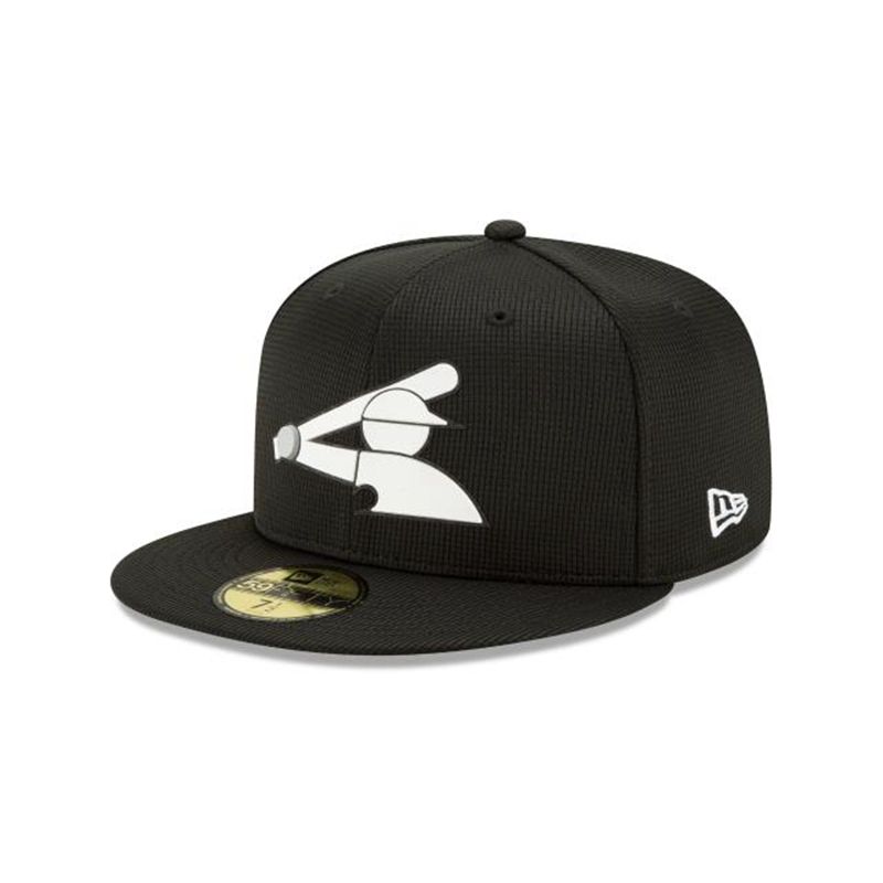 MLB Chicago White Sox Clubhouse Collection 59Fifty Fitted (DBC0162) - Black New Era Caps